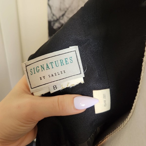 VINTAGE Womens dress 8 rayon drop waist black fairy cottage dark academia - Picture 5 of 6